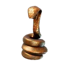 Grande statue de serpent en bronze