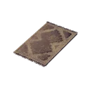 Grand tapis de paille à fourrure