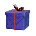 Boîte décorative bleue