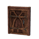 Porte en bois boréal