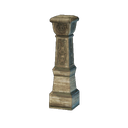 Poteau de clôture en bois tropical sculpté