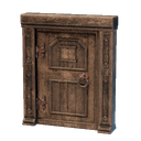 Porte en bois sculpté