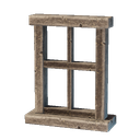 Cadre de fenêtre en bois sculpté