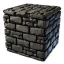 Bloc de pierre de mur de château