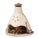 Cheminée en argile