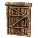 Porte en bois rudimentaire