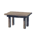 Table d'appoint en bois rudimentaire