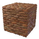 Bloc de briques cuites