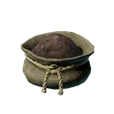 Poussière d'os fossilisé