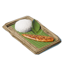 Poisson grillé au riz de coco