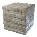 Bloc de pierre très poli