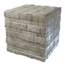 Bloc de pierre très poli