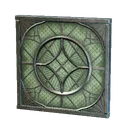 Grand cadre de fenêtre rond en acier