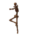 Mannequin prends la pose
