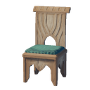 Chaise en bois de palmier