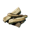Bûches de bois de palmier