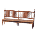 Banc en bois poli