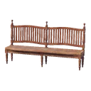 Banc en bois poli