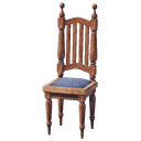Chaise en bois poli