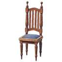 Chaise en bois poli