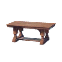 Table en bois poli