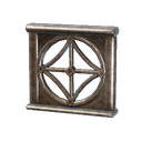 Cadre de fenêtre rond en fer