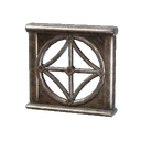 Cadre de fenêtre rond en fer