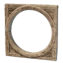 Cadre de porte rond en bois