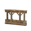 Clôture simple en bois