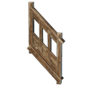 Rampe simple en bois