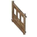 Rampe simple en bois