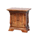 Petit placard en bois poli