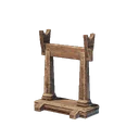 Râtelier à armes de mêlée à deux mains