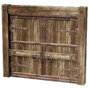 Porte double en bois