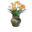 Pot de fleur de lys jaune